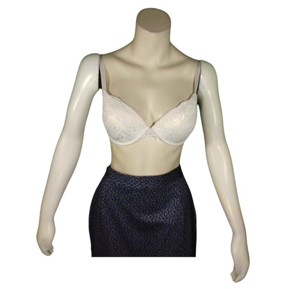 Women White Lace Push up Bra